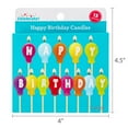 thumbnail image 5 of Multicolor Happy Birthday Balloon Candles Set, 13 Pieces, by Way To Celebrate, 5 of 5