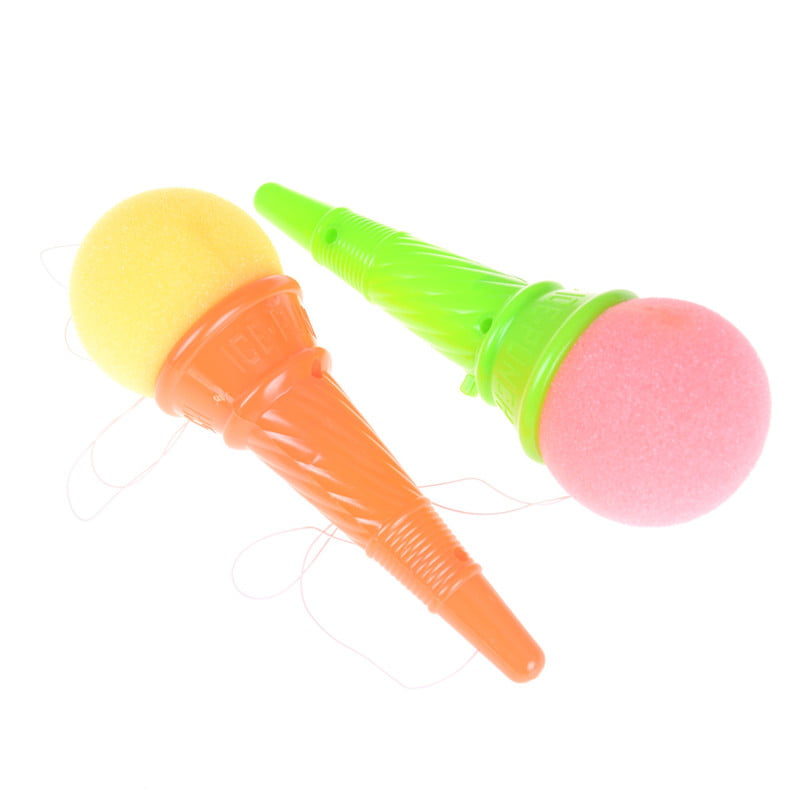 Sponge Ice Cream Ejection Launch Ball Kids Outdoor Game Gun Decompression Toy_hg 