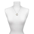 thumbnail image 3 of Delight Jewelry Silvertone Volleyball - Crown Laugh Ring Charm Necklace, 18", 3 of 4