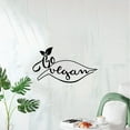 thumbnail image 2 of Go Vegan - Vegan Quote Vegetarian Lifestyle Vegetarianism Life Quote Vinyl Wall Art Sticker Decal Vegan Veganism Life Style Kitchen Room Dining Area Wall Design Home Decor Size (22x30 inch), 2 of 3