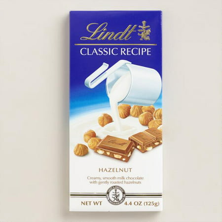 Lindt Classic Recipe Milk Chocolate Hazelnut Bar (Pack of