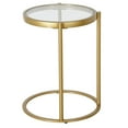 thumbnail image 2 of Evelyn&Zoe Duxbury 16" Wide Round Side Table, Brass, 2 of 9