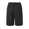 thumbnail image 5 of Ymyiu Men Lounge Shorts Men's Casual Shorts Breathable Summer Beach Shorts Pockets Elastic Waistband Drawstring Style for Vacation Beach Size 5XL(Black, 5XL), 5 of 9