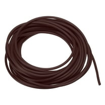 Uxcell Rubber Cord Tube, 16ft Hollow Tubing 2mm OD 1mm ID for DIY Craft, Brown