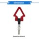 thumbnail image 3 of Ganchos de Remolque Triangulares Frontal/Trasero de Unique Bargains, Gancho de Remolque Atornillable para Coches Alemanes, Gancho de Remolque de Carreras Plegable de Aleación de Aluminio Hierro Rojo, 3 of 7