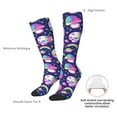 thumbnail image 6 of Fotbe Skull mushroom rainbow space print Women's Men's Novelty Crew Socks Cotton Socks Knee High Socks for Walking,Running,Nurses,Pregnancy, 6 of 8
