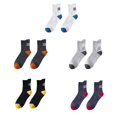 thumbnail image 3 of Jumpingount 1 par de calcetines de algodón de tubo medio para hombre, transpirables, cómodos, suaves, deportivos, para correr, senderismo, Fitness, Accesorios de calzado Gris oscuro Jumpingount AP016493-03, 3 of 6