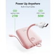 thumbnail image 2 of Power Bank VIYISI 20000 mAh 30 W de carga rápida, luz rosa, 2 of 8