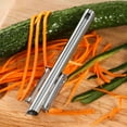 thumbnail image 6 of 2-in-1 Stainless Steel Paring Knife, Vegetable Fruit Peeler Grater, High Grade Stainless Steel, Flat & Serrated Blades, Comfortable Handle, Easy to Clean, 6 of 8