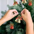 thumbnail image 2 of Paquete de mini lazos navideños con cascabeles para árbol de Navidad, suministros de decoración para fiestas, decoración del hogar, accesorios para colgar árboles de Navidad (plata), 2 of 4