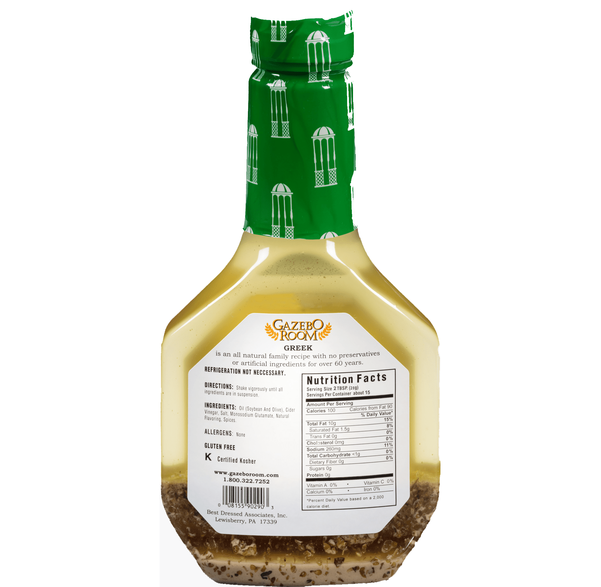 Gazebo Room Greek Salad Dressing & Marinade