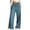 Blue, variant on ZZwxWA Wide Leg Sweatpants Women Low Waisted Drawstring Straight Pants Ladies Oversized Baggy Lounge Trousers with Pockets