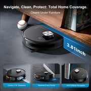 Robot Vacuum and Mop 11500pa Suction Robotic Cleaner with Laser Home Mapping and 85 Days Self Empty Station Pet Friendly Anti-Tangle