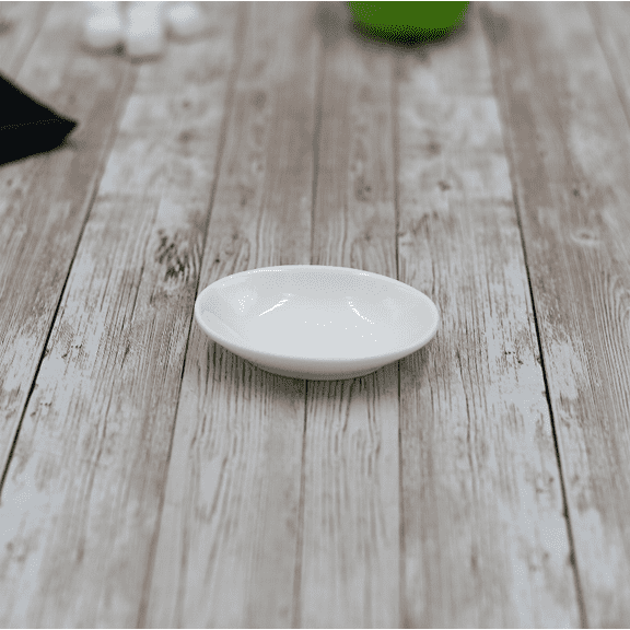 WILMAX FINE PORCELAIN SET OF 12 SNACK DISHES 3.5" X 2.5" | 8.5 X 6 CM WL-992609/A