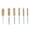 Yellow, variant on NFTIGB 6PCS Bore Brush 4in Rust Proof Twisted Wire Cleaning Brush with 1/4in Hex Shank for Electric Drill Impact Driver White Nylon Multi-Purpose Cleaning Tool
