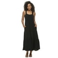 thumbnail image 2 of Cruise Tiered Maxi Sundress (Black, Small), 2 of 3