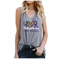thumbnail image 1 of Hauts d'Été pour Femmes 2023 Mode Décontractée T-shirt Col en U Imprimé Blouse, 1 of 4