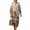 American Robin Floral, variant on COEQINE Women's Midi Dress 3/4 Sleeve Wrap V-Neck Casual Sundress, Loose Fit Linen-Like Calf Length Tunic Dress for Women, Machine Washable, Size L, Blue Rose Floral