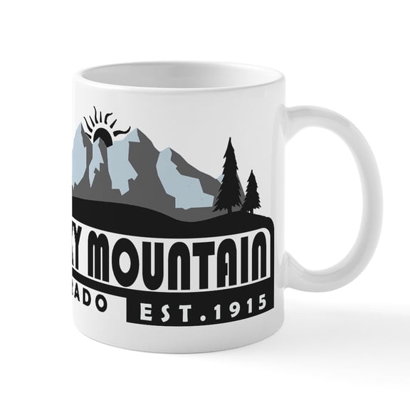 CafePress - Rocky Mountain Colorado Mugs - 11 oz Ceramic Mug - Novelty Coffee Tea Cup