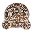 thumbnail image 1 of Wood Printing Block Stamp Indian Wooden Brown Textile Stamps Decorative Block, 1 of 3
