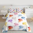 thumbnail image 2 of Feelyou Colorful Jellyfish Kid Queen Comforter Set, Sea Animal Bedding Comforter Set, 3pcs, 2 of 8