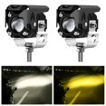 thumbnail image 1 of 2 Pack Moto LED Feux de Brouillard 30W 6000lm Ambre/jaune Blanc, 1 of 4