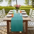 thumbnail image 4 of Table Runners 72 Inches Long Dress Scarves, Teal Green Ombre Farmhouse Kitchen Table Runner, Coffee Tablerunners, Contemporary Gradient Abstract Art 18x72 Inch, 4 of 9