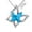 K, variant on Wioihee Ladies Crystal Necklace Multicolor Fashion Pendant Necklace for Christmas gift