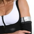 thumbnail image 3 of Arm Trimmers for Women - Pair Sauna Arm Sweatbands - Arm Trainer Sleeves for Sports Workout, Black, 3 of 11
