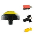 thumbnail image 3 of Arcade Game Replacement Accessories Convex Round DC 12V Illuminated LED Push Button with Micro-switch Colors Buttons Parts, 3 of 5