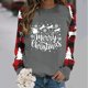 thumbnail image 1 of Pntutb moda mujer estampado cuello redondo pulóver tops manga larga cómoda blusa sudadera Pntutb Pntutb-8517, 1 of 6