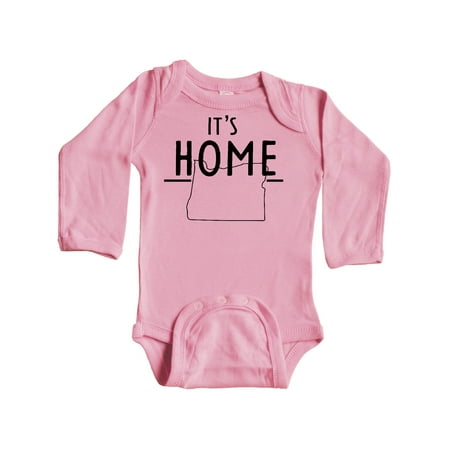 

Inktastic It s Home- State of Oregon outline Gift Baby Boy or Baby Girl Long Sleeve Bodysuit