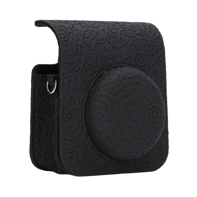 Camera Bag for Mini 12 Camera, PU Leather Protective Portable Case with Detachable Cover, Multi Functional Strap, Camera Cases