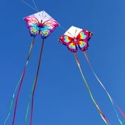 HENGDA KITE 2pack Butterfly Kites with Flying Tools Easy Control Outdoor Toy Polyester