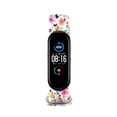 thumbnail image 5 of Correa de repuesto compatible con Xiaomi Mi Band 5 Banda de repuesto de silicona floral transpirable, 5 of 5