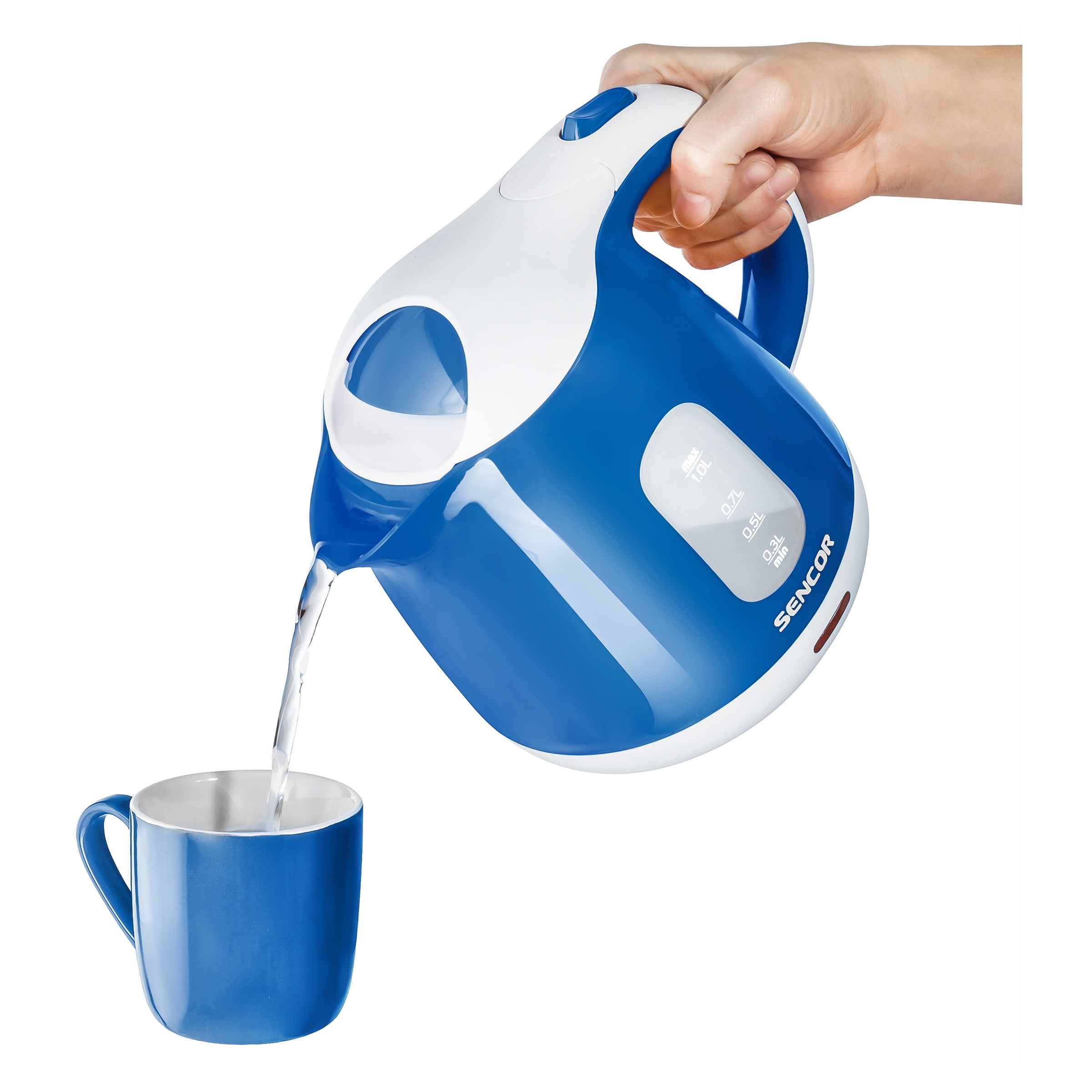 SENCOR SWK1012BL Small Electric Kettle, 1L, Blue
