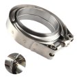 thumbnail image 3 of Kit De Brida Y Abrazadera De Banda En V De 2,5 Pulgadas, Repuesto Universal De Acero Inoxidable Para Sistema De Escape De Coche, Conexión De Turbocompresor De Automóvil Guardurnaity VI005093-00, 3 of 6