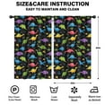 thumbnail image 2 of Blackout Kids Curtains,Black Cartoon Colorful Dinosaurs Plants Pattern Childrens Insulated Curtains Set Of 2,Bedroom Essentials,Toddler Room Decor 52"x84", 2 of 5