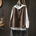 thumbnail image 2 of RXMEKW White Coat Women, Solid-Color Knitted Loose Versatile Coat, 2 of 5