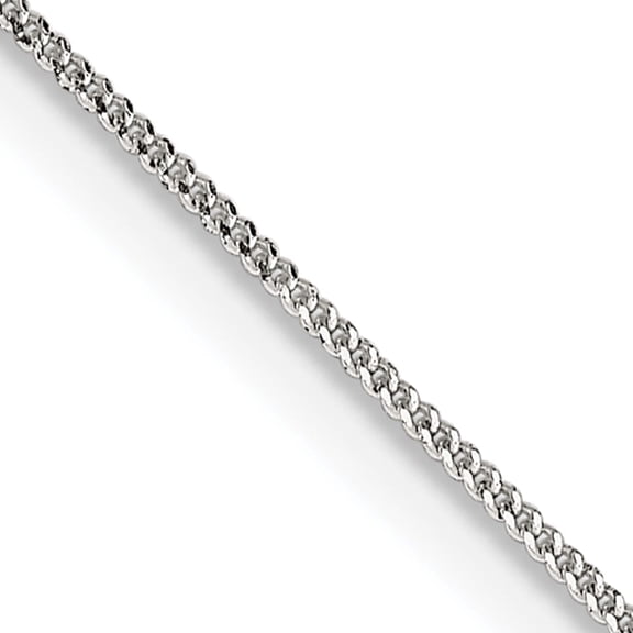 Sterling Silver .8mm Curb Chain (24 X 0.8) Made In India qpe55-24