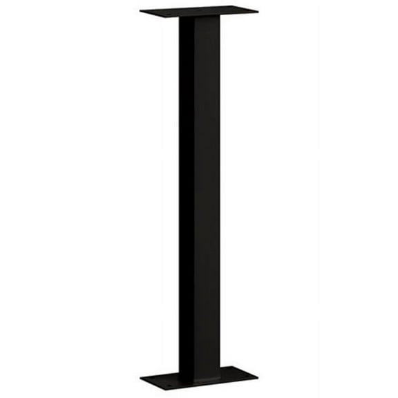 Salsbury Industries Post, Black, Powder Coated, Bolt, Bolt 4865BLK