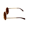 thumbnail image 3 of Police Gold Men's Metal Round Sunglasses, Brown Lens, 3 of 6