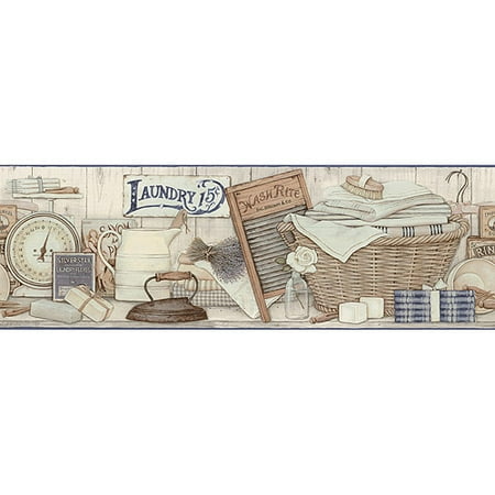 Laundry Wallpaper Border  Walmart.com