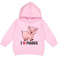 thumbnail image 2 of Inktastic I Love Piggies Cute Pig Toddler Hoodie, 2 of 4