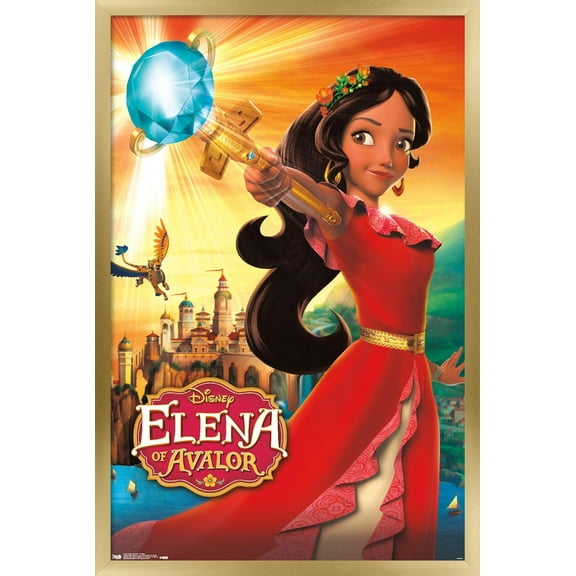 Disney Elena of Avalor - One Sheet Wall Poster, 22.375" x 34", Framed