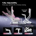 thumbnail image 4 of ARES WING Racing Simulator Cockpit with Seat and Monitor Mount, Adjustable Sim Racing Cockpit Compatible with Logitech, Thrustmaster, Fanatec, Moza, for PS5, PS4, Xbox and PC, Pink, 4 of 9