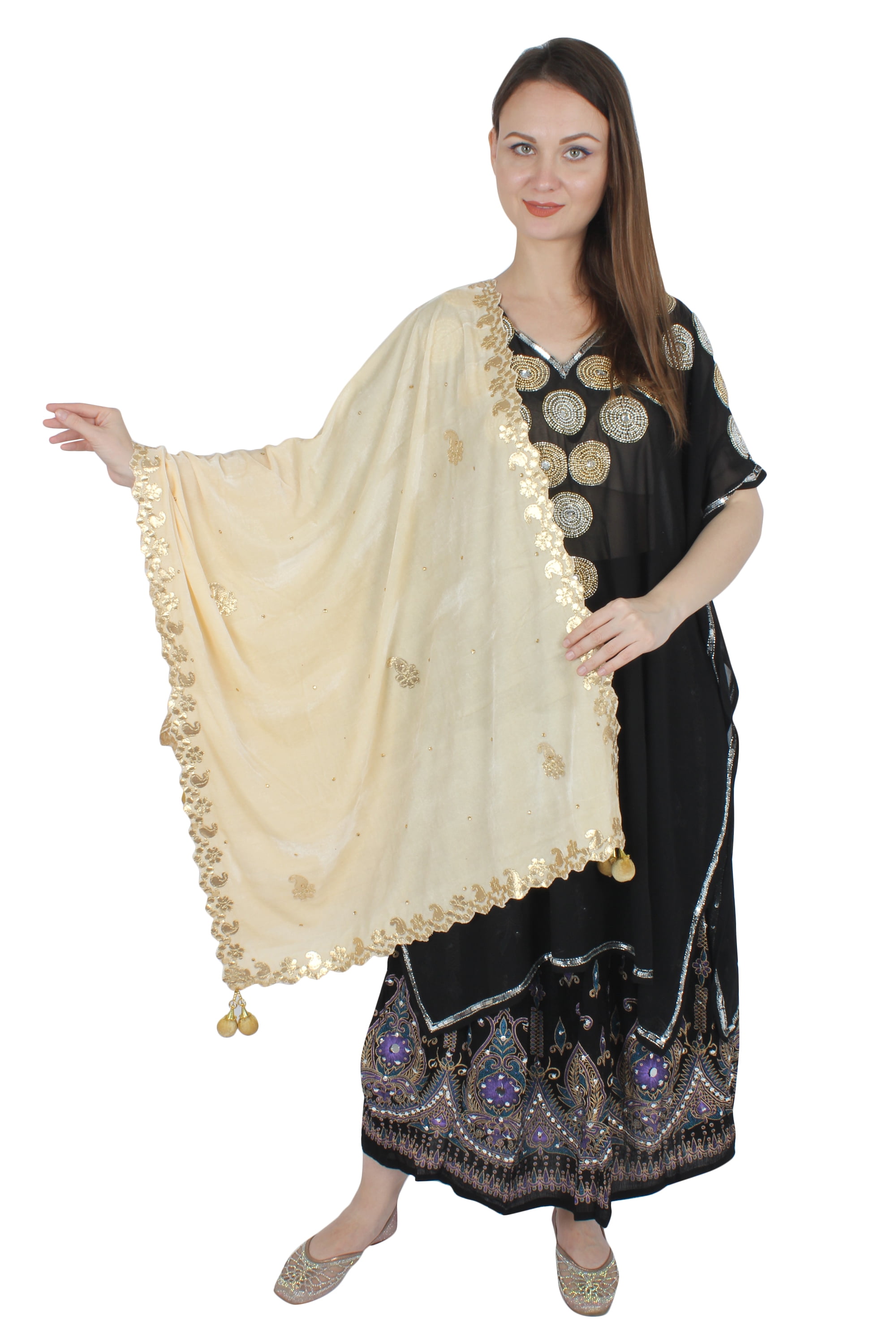 how to wear one side shawl