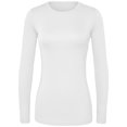 thumbnail image 5 of HeedFit Women’s Long Sleeve Underscrub Tee, Soft Stretch Breathable 3-Pack, m, White, 5 of 5