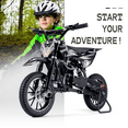 thumbnail image 6 of SAY YEAH 50CC Dirt Bike, 2-Stroke Gas Powered Mini Bike for Kids 8+, 180lbs Capacity, Pull Start,25MPH,Black, 6 of 7