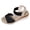 Black, variant on White Sandals Dressy Comfortable Summer Open Toe Ankle Strap Buckle Women Sandal,Brown,Size 6.5
